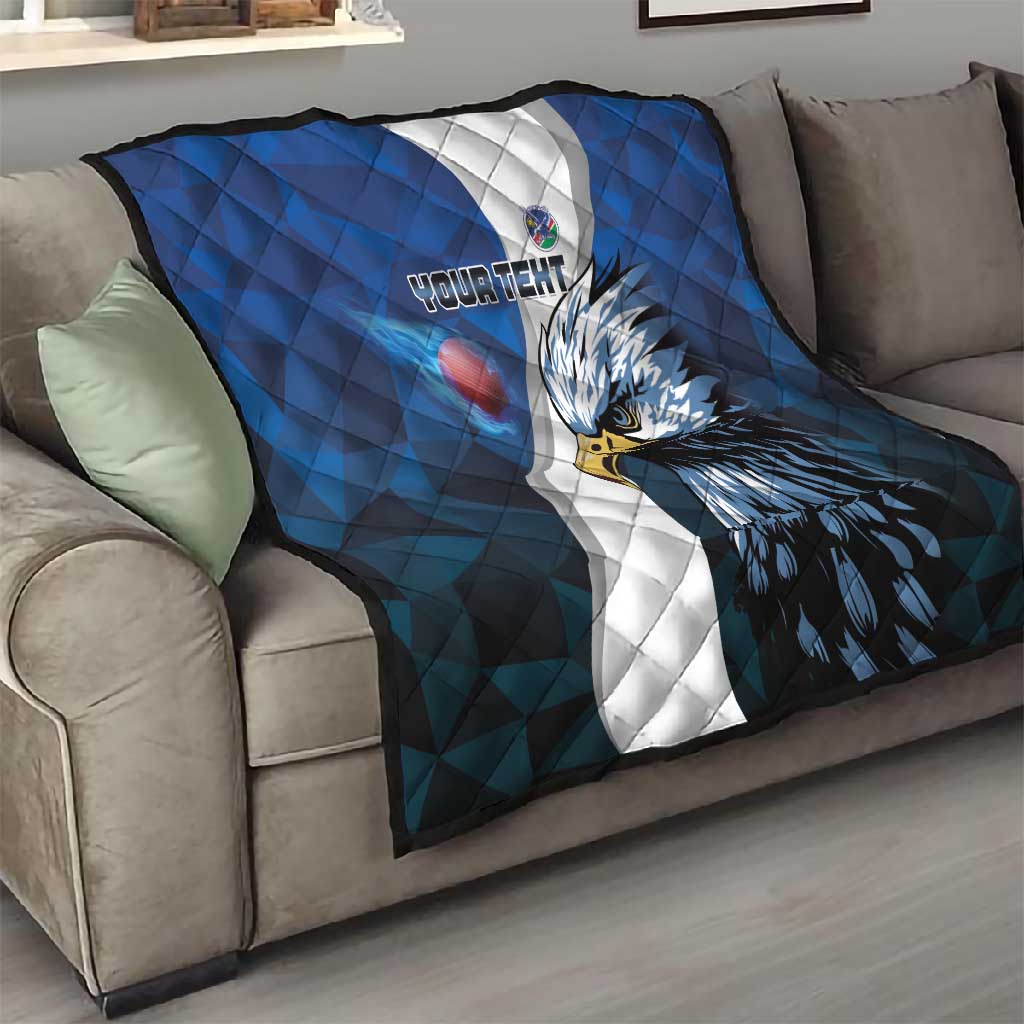 Custom Afro Namibia Cricket Quilt Go Eagles LT15