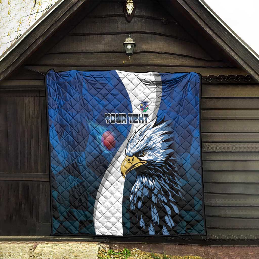 Custom Afro Namibia Cricket Quilt Go Eagles LT15