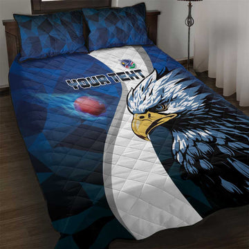 Custom Afro Namibia Cricket Quilt Bed Set Go Eagles LT15