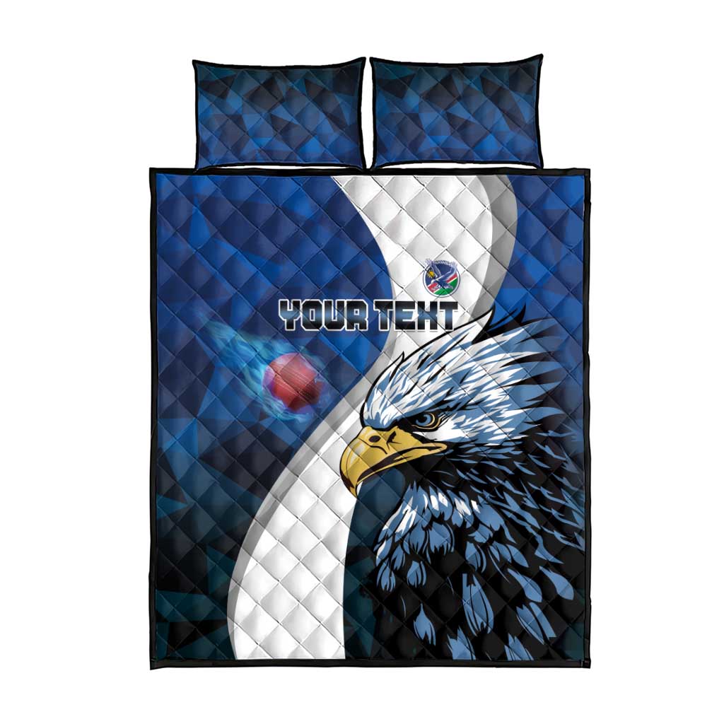 Custom Afro Namibia Cricket Quilt Bed Set Go Eagles LT15