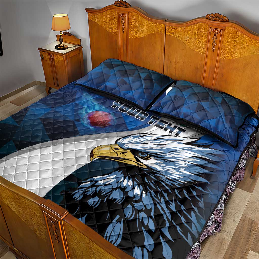 Custom Afro Namibia Cricket Quilt Bed Set Go Eagles LT15