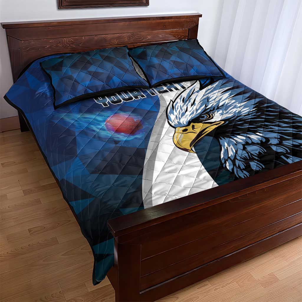 Custom Afro Namibia Cricket Quilt Bed Set Go Eagles LT15