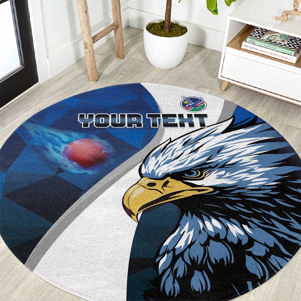 Custom Afro Namibia Cricket Round Carpet Go Eagles LT15