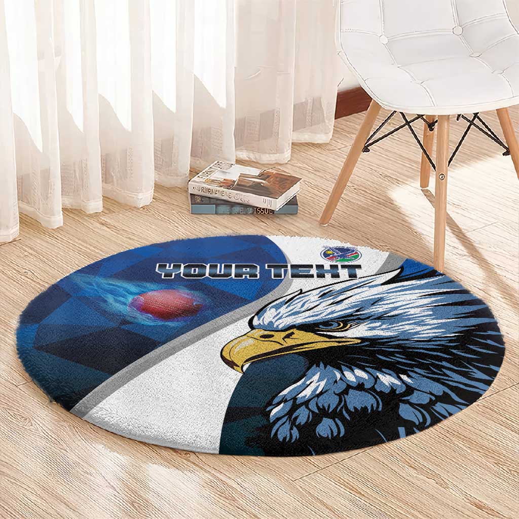 Custom Afro Namibia Cricket Round Carpet Go Eagles LT15