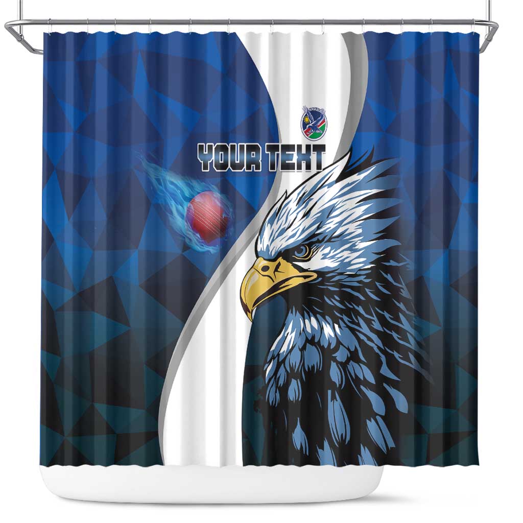 Custom Namibia Cricket Shower Curtain Go Champions LT15