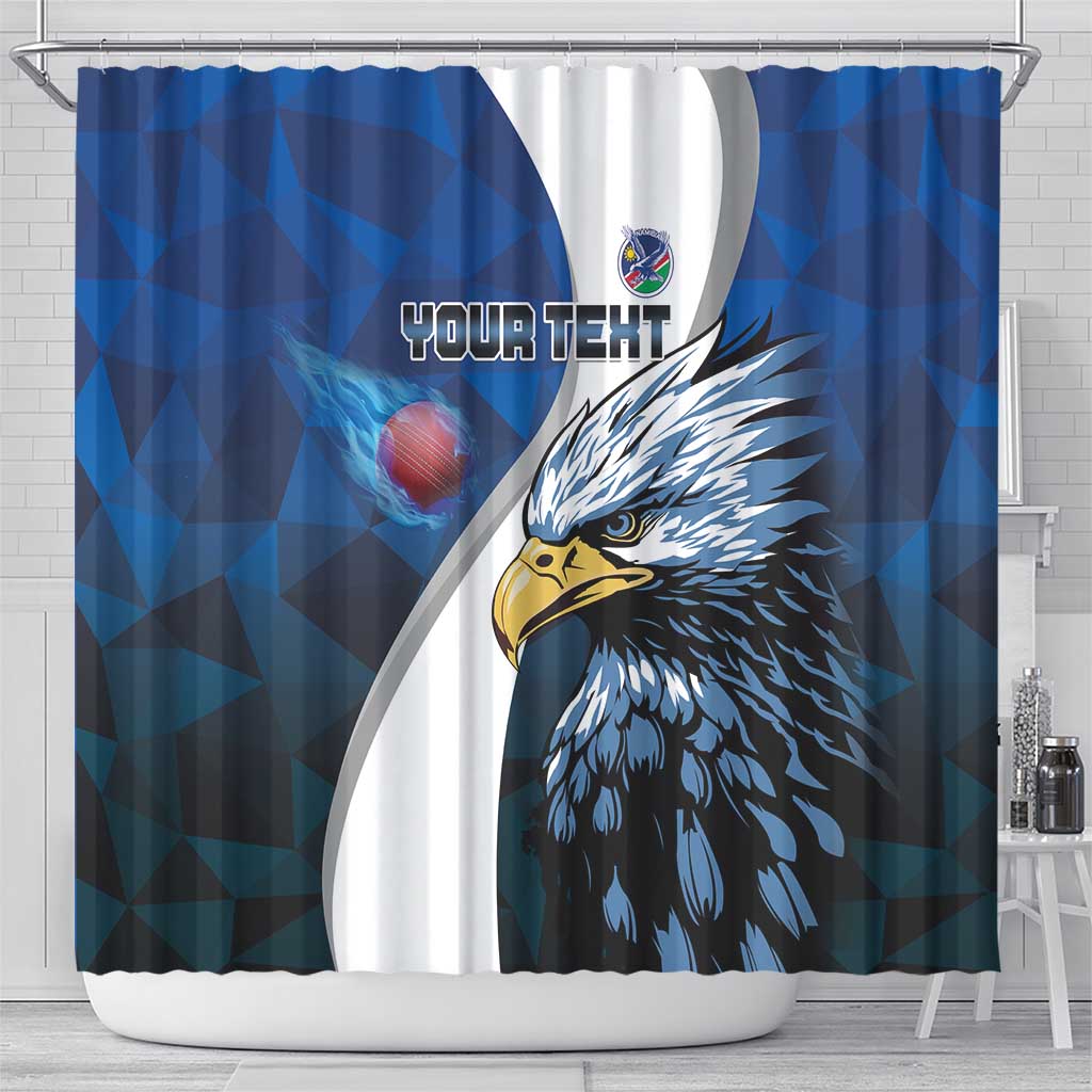 Custom Namibia Cricket Shower Curtain Go Champions LT15