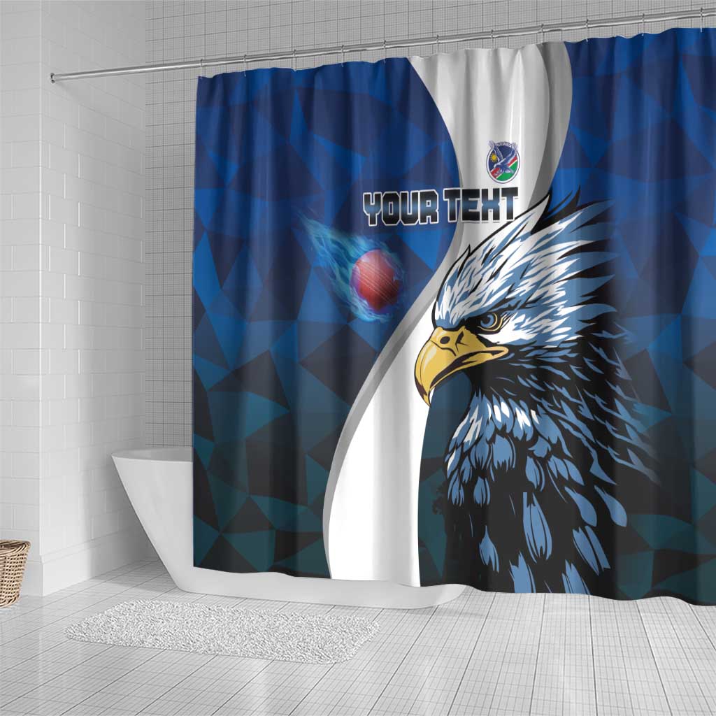 Custom Namibia Cricket Shower Curtain Go Champions LT15