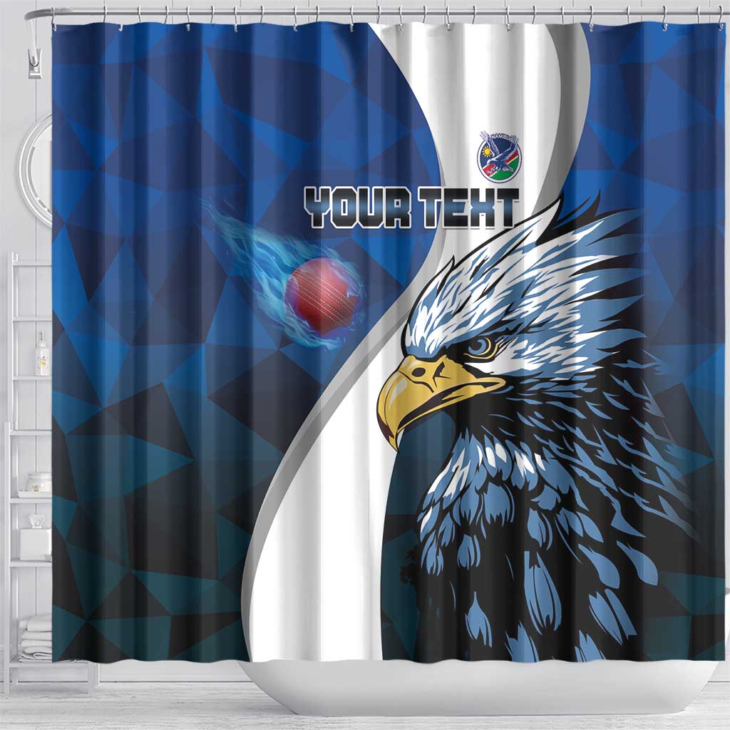 Custom Namibia Cricket Shower Curtain Go Champions LT15