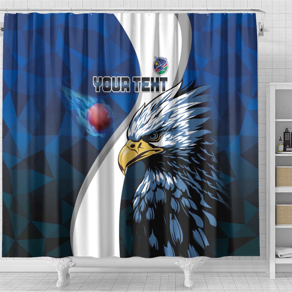 Custom Namibia Cricket Shower Curtain Go Champions LT15