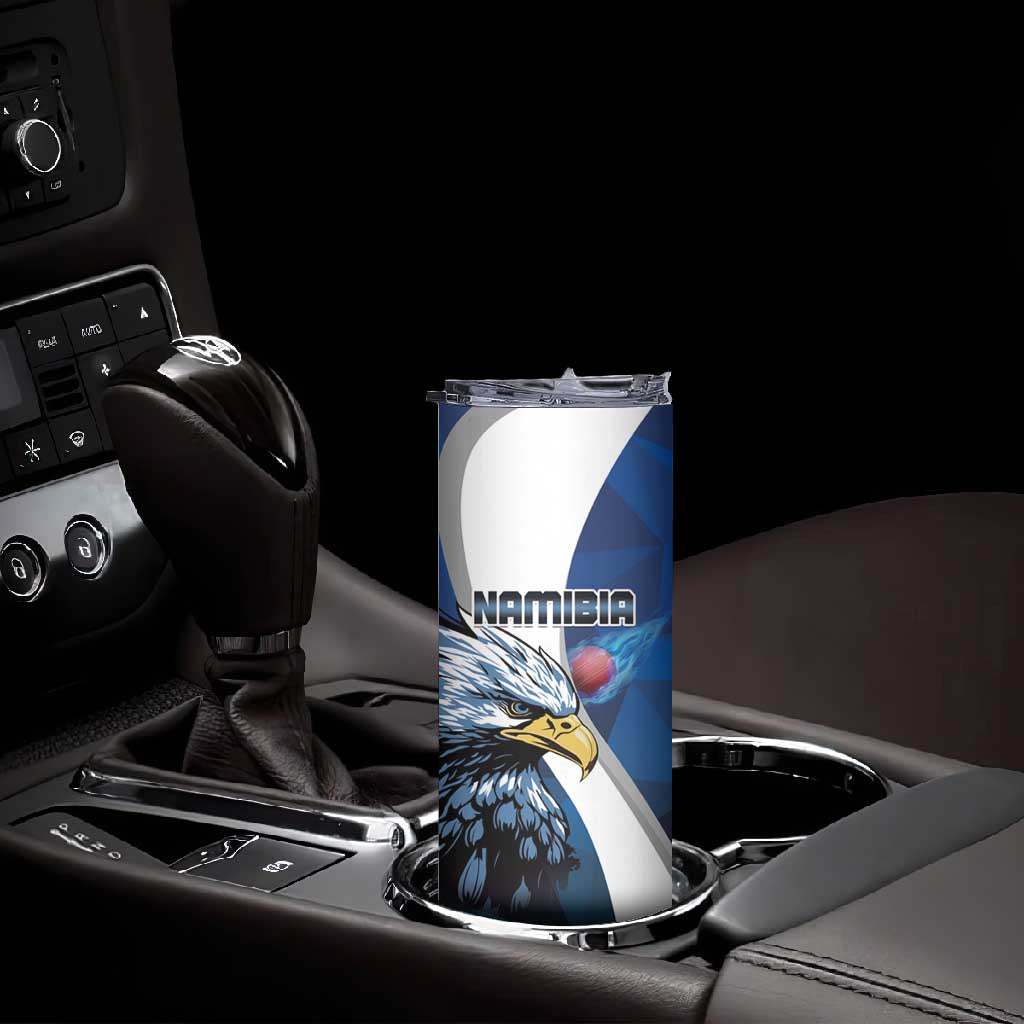 Custom Afro Namibia Cricket Skinny Tumbler Go Eagles LT15