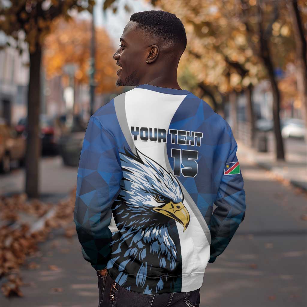 Custom Afro Namibia Cricket Sweatshirt Go Eagles LT15