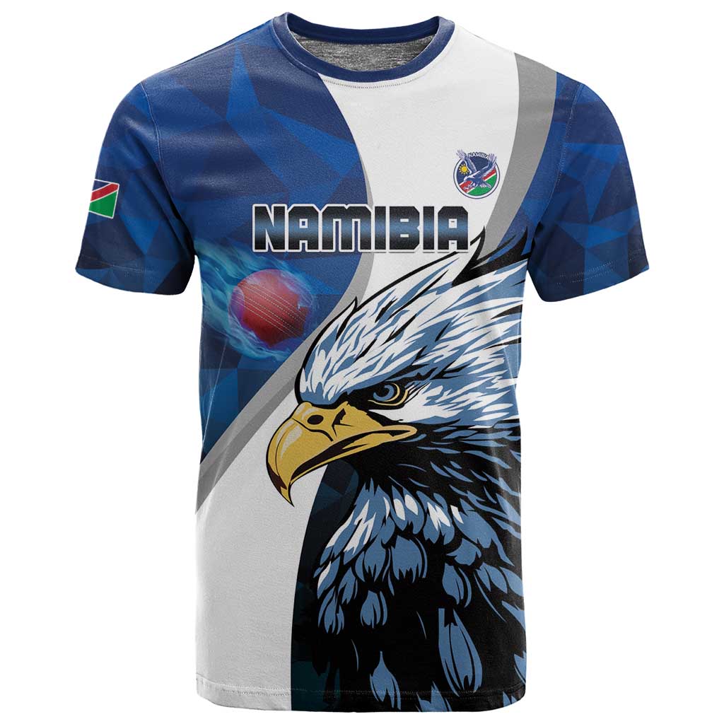 Custom Afro Namibia Cricket T shirt Go Eagles LT15