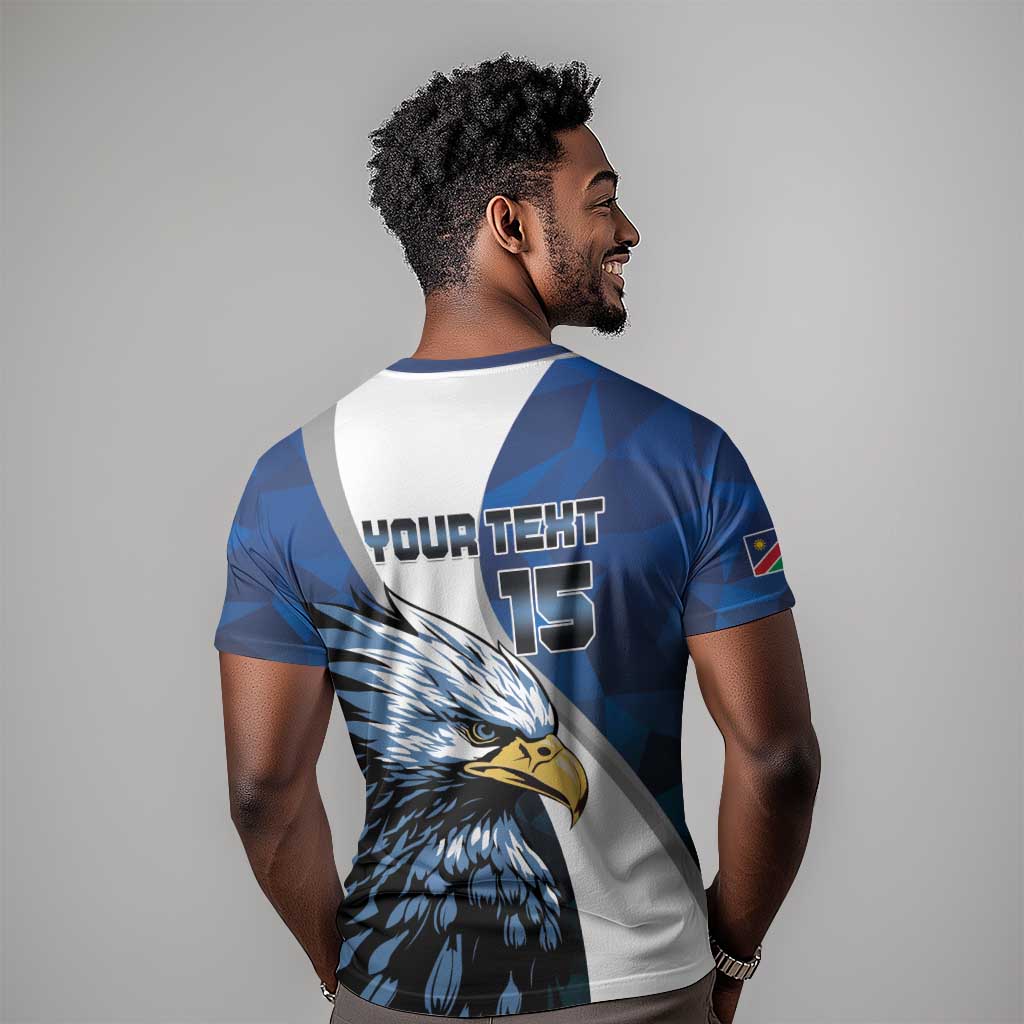 Custom Afro Namibia Cricket T shirt Go Eagles LT15