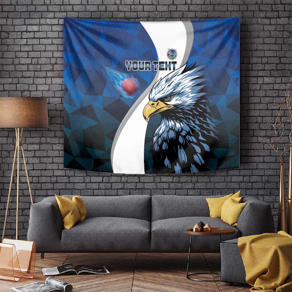 Custom Afro Namibia Cricket Tapestry Go Eagles LT15