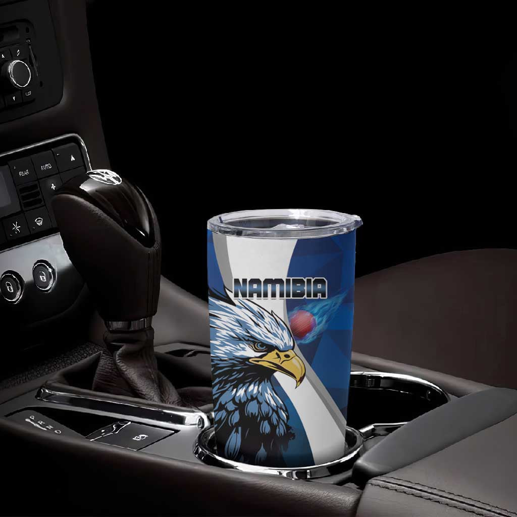 Custom Afro Namibia Cricket Tumbler Cup Go Eagles LT15