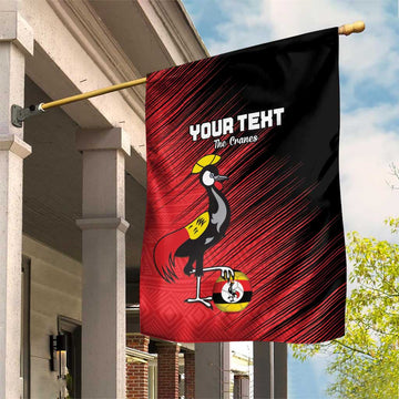Uganda Football Custom Garden Flag African Pattern Mix Grunge Style - Red Color LT15