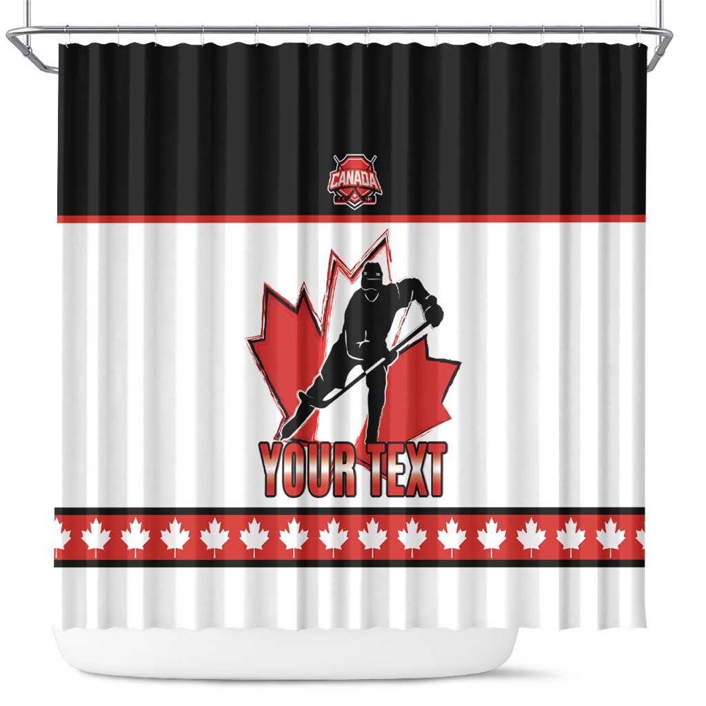 Custom Canada Ice Hockey Shower Curtain Go Team Canada LT15