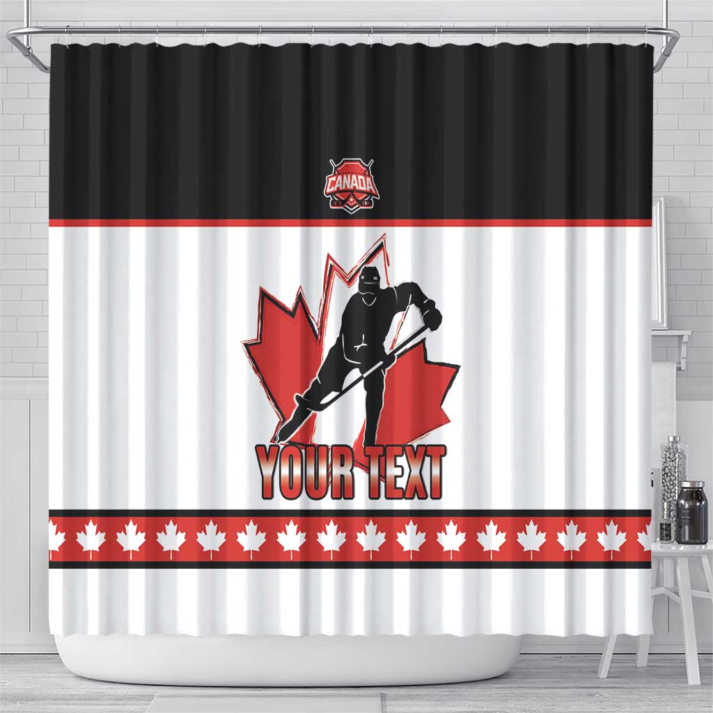 Custom Canada Ice Hockey Shower Curtain Go Team Canada LT15