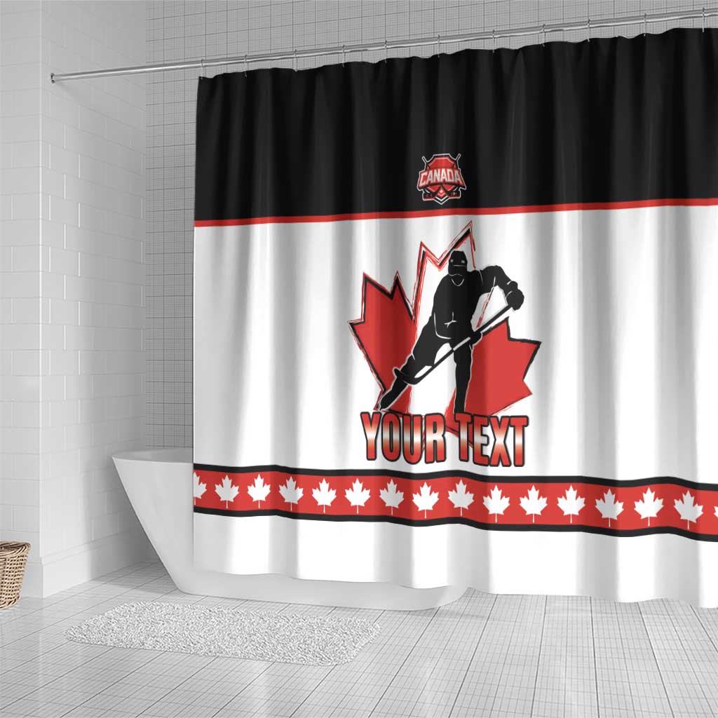 Custom Canada Ice Hockey Shower Curtain Go Team Canada LT15