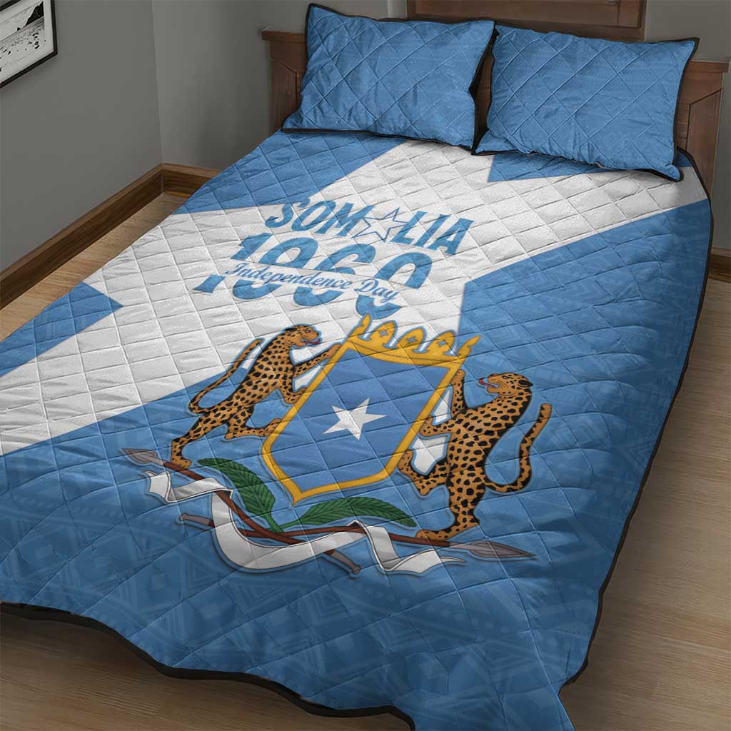 Personalized Somalis Independence Day Quilt Bed Set Soomaaliya Arise Somalis! LT15