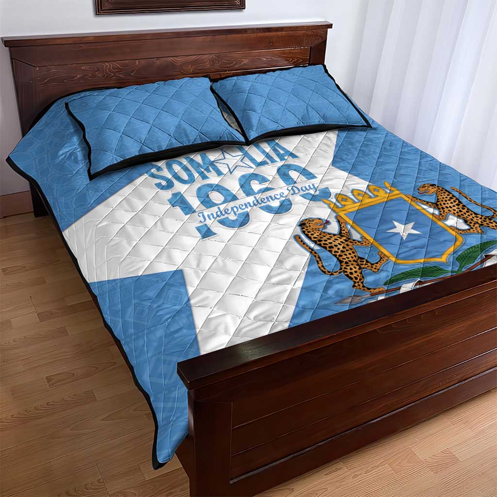 Personalized Somalis Independence Day Quilt Bed Set Soomaaliya Arise Somalis! LT15