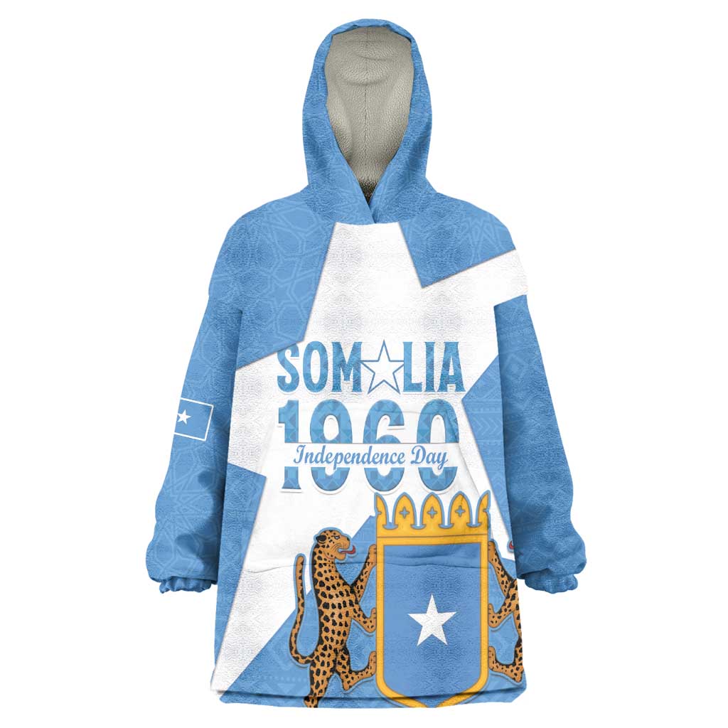 Personalized Somalis Independence Day Wearable Blanket Hoodie Soomaaliya Arise Somalis! LT15