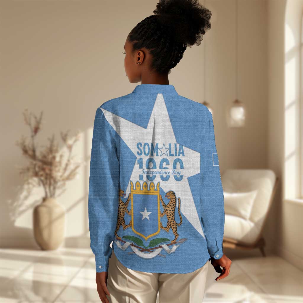 Personalized Somalis Independence Day Women Casual Shirt Soomaaliya Arise Somalis! LT15