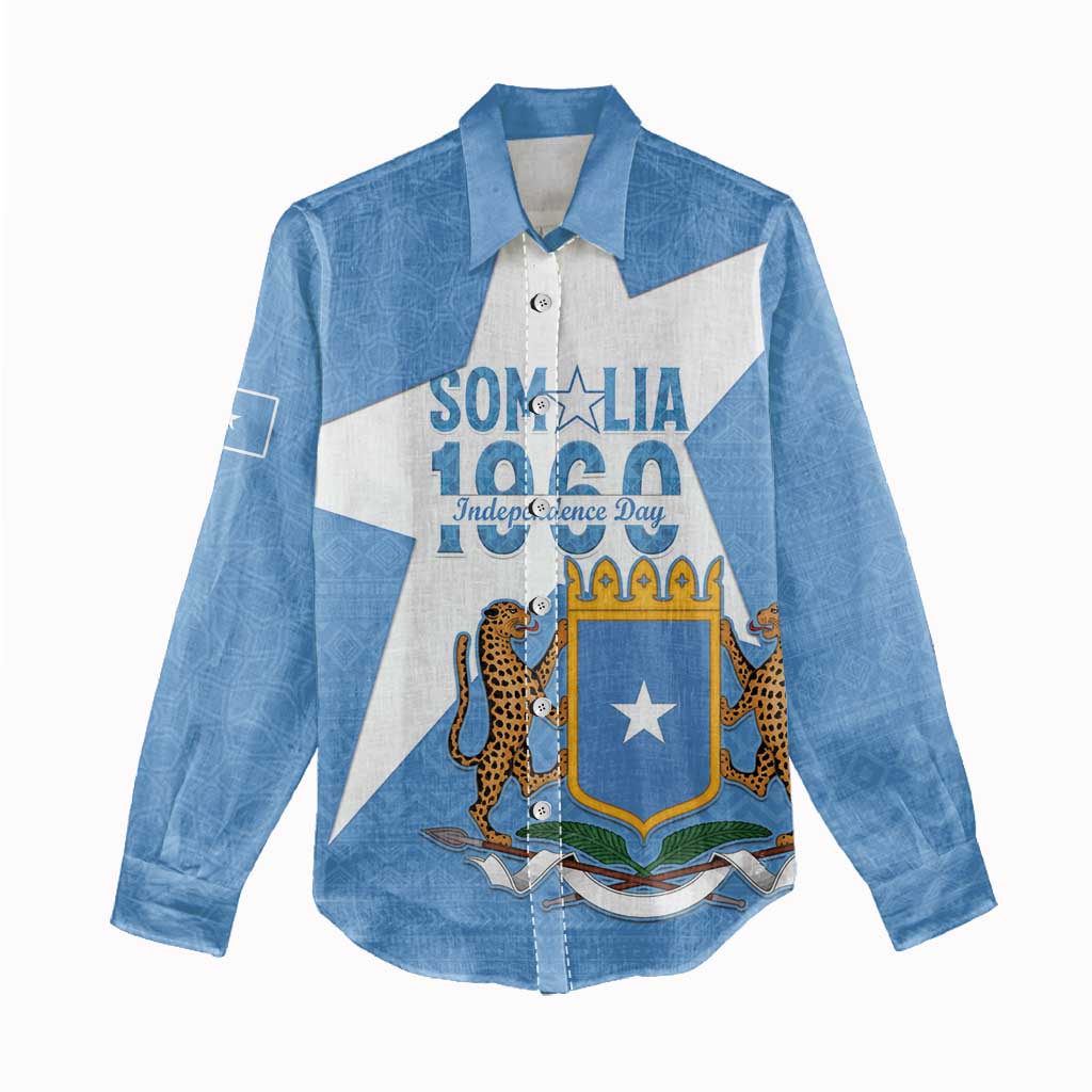 Personalized Somalis Independence Day Women Casual Shirt Soomaaliya Arise Somalis! LT15