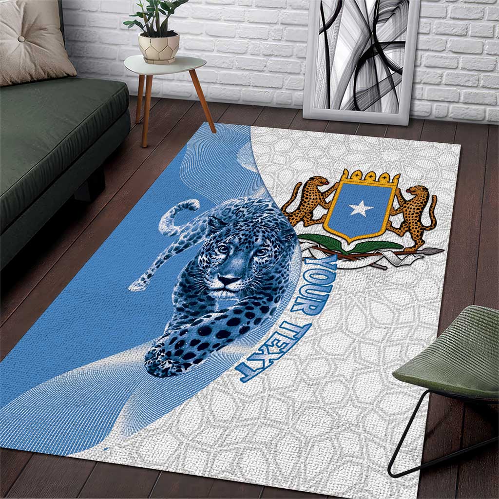 Coat of arms of Soomaaliya Area Rug Leopard Skin mix Islamic Pattern LT15