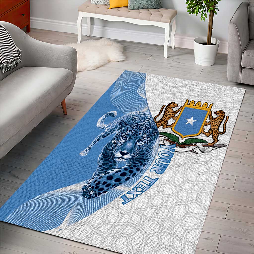 Coat of arms of Soomaaliya Area Rug Leopard Skin mix Islamic Pattern LT15
