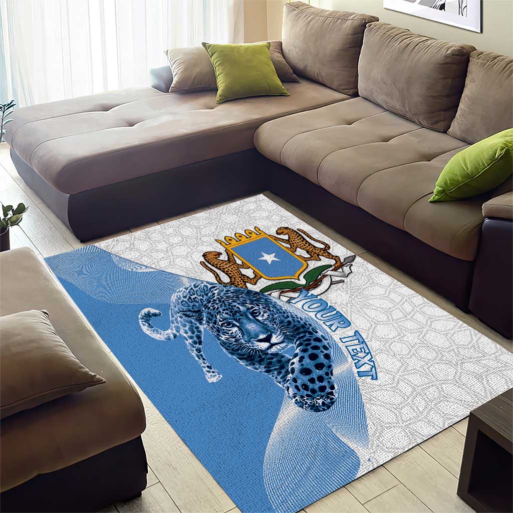 Coat of arms of Soomaaliya Area Rug Leopard Skin mix Islamic Pattern LT15