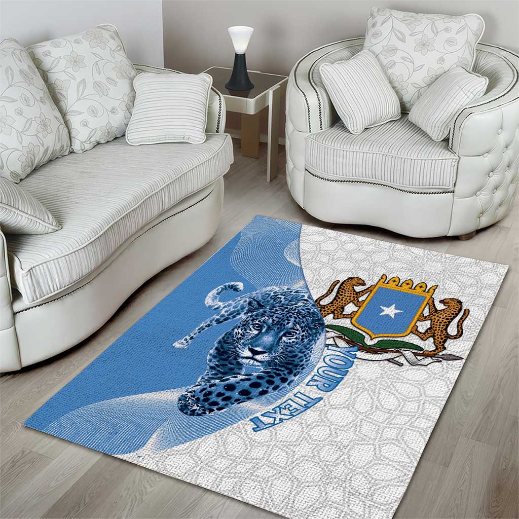 Coat of arms of Soomaaliya Area Rug Leopard Skin mix Islamic Pattern LT15