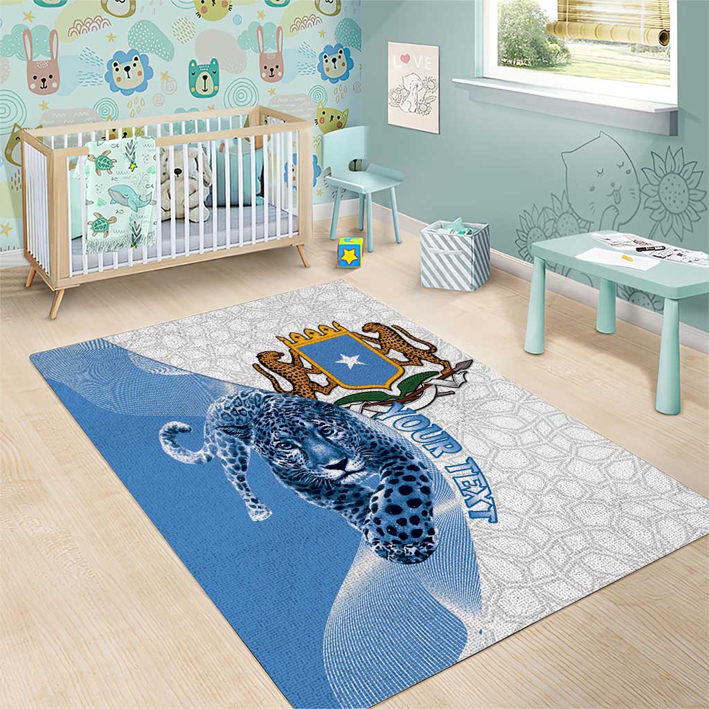 Coat of arms of Soomaaliya Area Rug Leopard Skin mix Islamic Pattern LT15