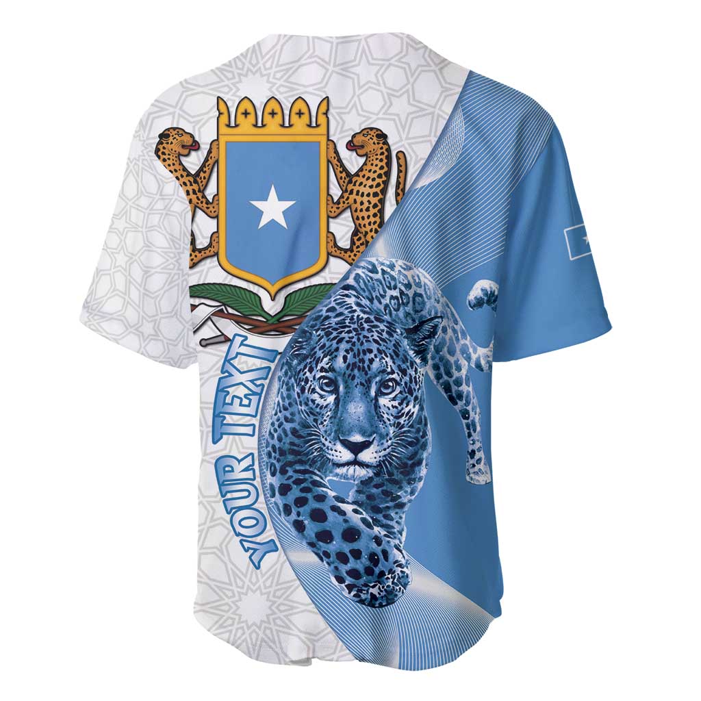 Coat of arms of Soomaaliya Baseball Jersey Leopard Skin mix Islamic Pattern LT15