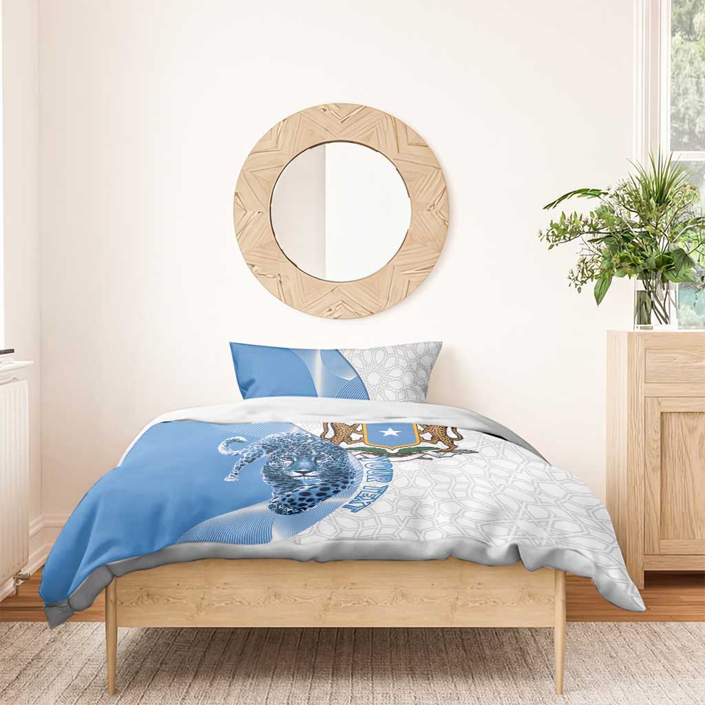 Coat of arms of Soomaaliya Bedding Set Leopard Skin mix Islamic Pattern LT15