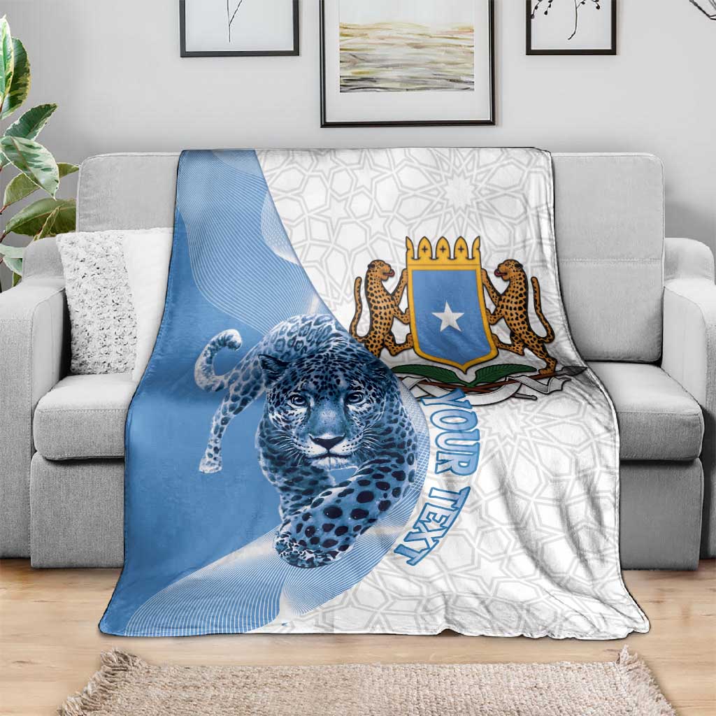 Coat of arms of Soomaaliya Blanket Leopard Skin mix Islamic Pattern LT15