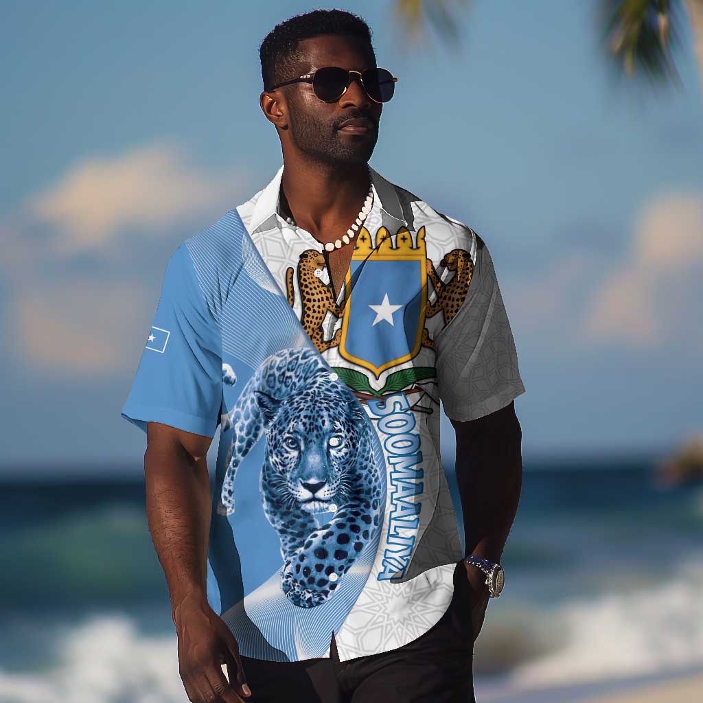 Coat of arms of Soomaaliya Hawaiian Shirt Leopard Skin mix Islamic Pattern LT15