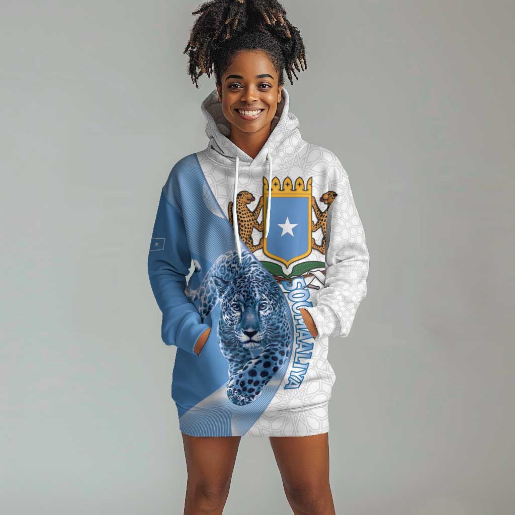 Coat of arms of Soomaaliya Hoodie Dress Leopard Skin mix Islamic Pattern LT15