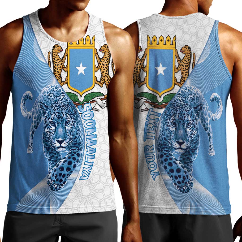 Coat of arms of Soomaaliya Men Tank Top Leopard Skin mix Islamic Pattern LT15
