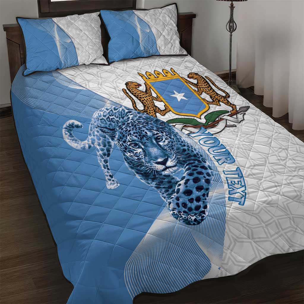 Coat of arms of Soomaaliya Quilt Bed Set Leopard Skin mix Islamic Pattern LT15