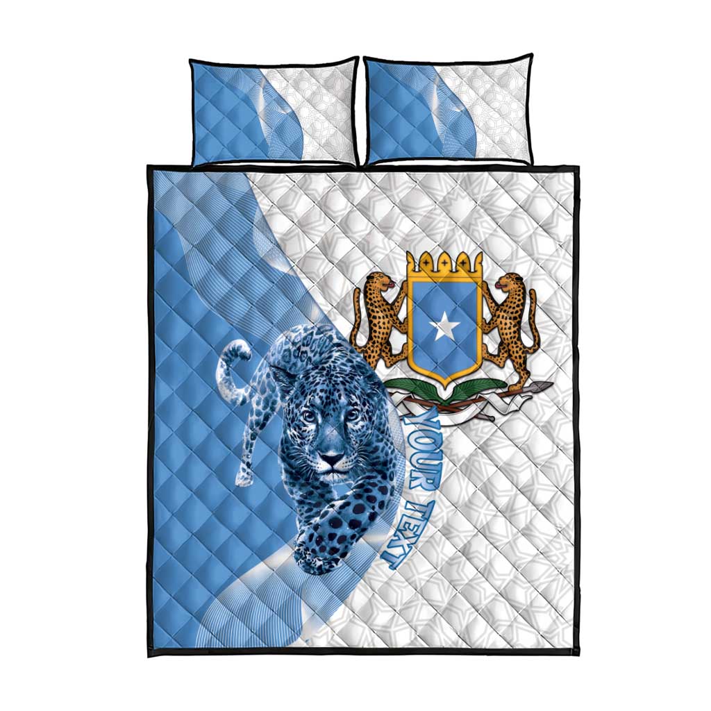 Coat of arms of Soomaaliya Quilt Bed Set Leopard Skin mix Islamic Pattern LT15