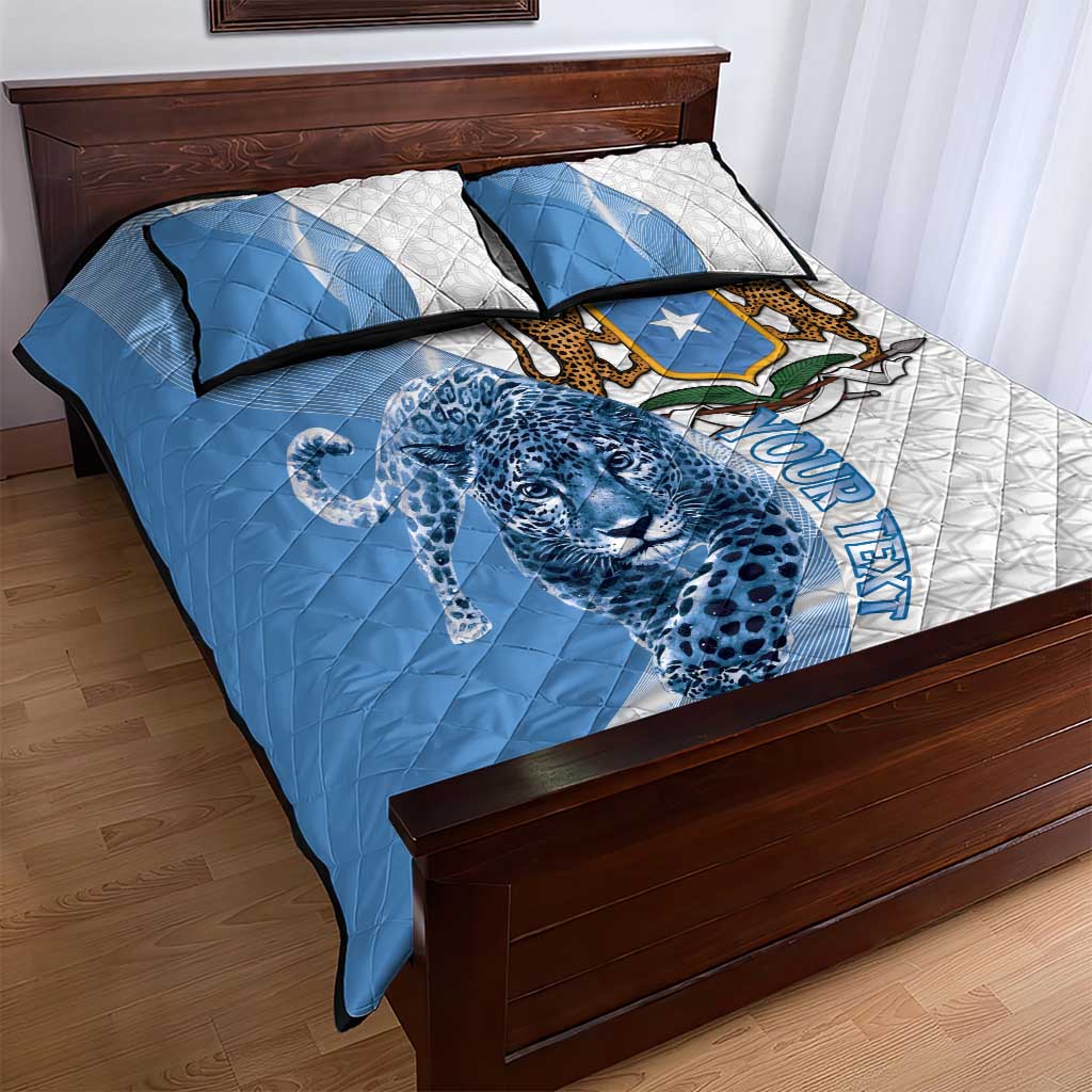 Coat of arms of Soomaaliya Quilt Bed Set Leopard Skin mix Islamic Pattern LT15