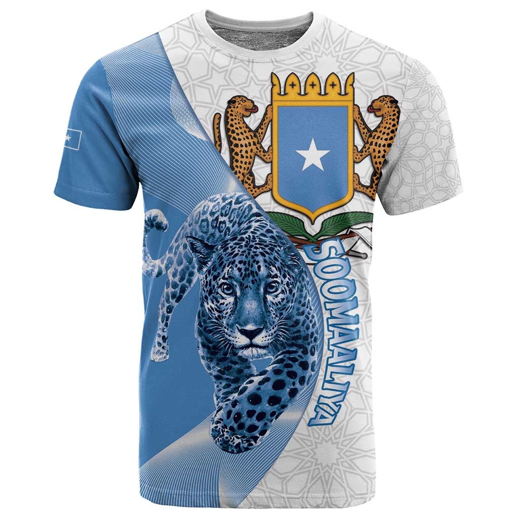 Coat of arms of Soomaaliya T shirt Leopard Skin mix Islamic Pattern LT15