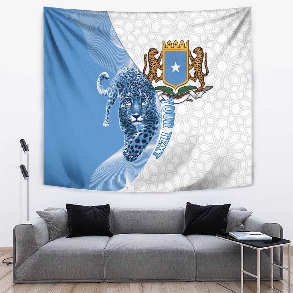 Coat of arms of Soomaaliya Tapestry Leopard Skin mix Islamic Pattern LT15