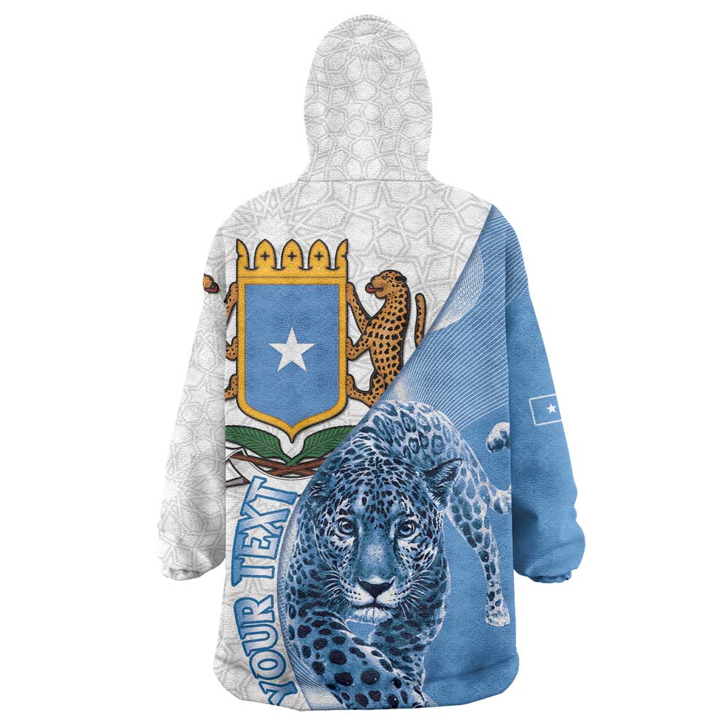 Coat of arms of Soomaaliya Wearable Blanket Hoodie Leopard Skin mix Islamic Pattern LT15