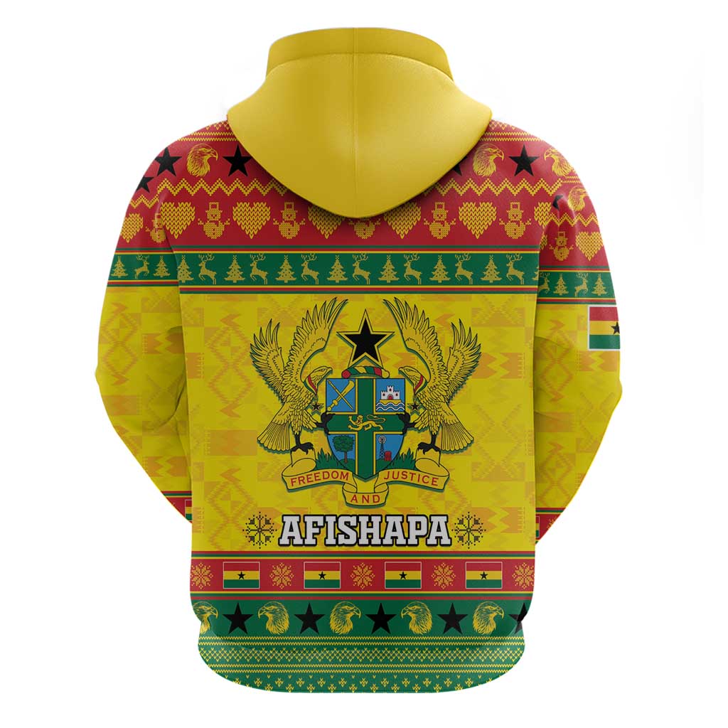 Ghana Christmas Hoodie Coat Of Arms Afishapa LT15