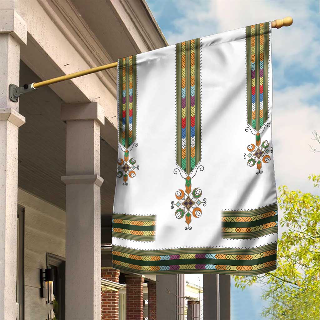 Ethiopia Garden Flag Ethiopian Traditional Habesha Style LT15
