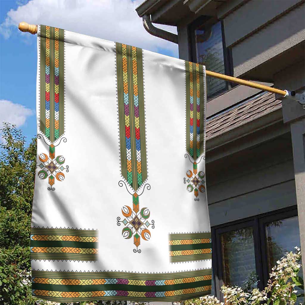 Ethiopia Garden Flag Ethiopian Traditional Habesha Style LT15