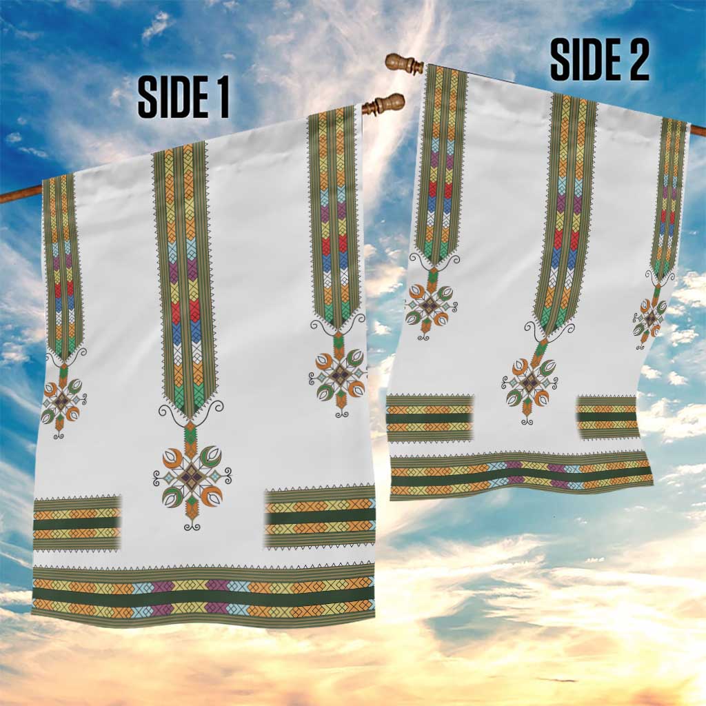 Ethiopia Garden Flag Ethiopian Traditional Habesha Style LT15