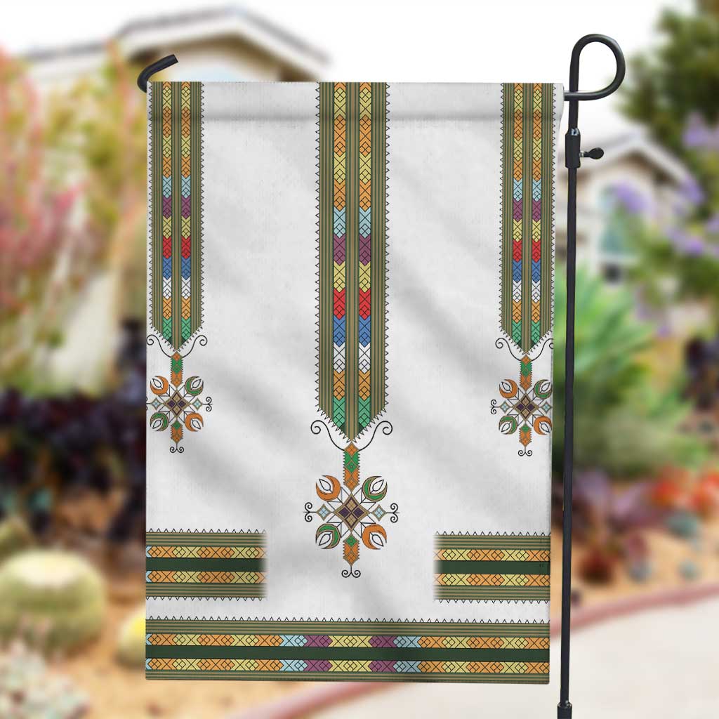 Ethiopia Garden Flag Ethiopian Traditional Habesha Style LT15